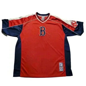 𝗕𝗼𝘀𝘁𝗼𝗻  𝗥𝗲𝗱 𝗦𝗼𝘅 𝘑𝘦𝘳𝘴𝘦𝘺 Men's Lg 𝗘𝗨𝗖 𝗡𝗲𝘃𝗲𝗿 𝗪𝗼𝗿𝗻